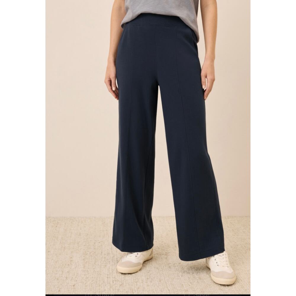 PACT Organic Airplane Pintuck Wide Leg Pant